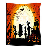 Maxbell Pet Dog Cat Mat 3D Digital Printing Blanket Cushion Pad Halloween Moonlight