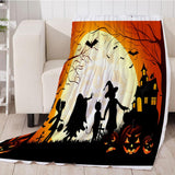 Maxbell Pet Dog Cat Mat 3D Digital Printing Blanket Cushion Pad Halloween Moonlight