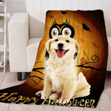 Maxbell Pet Dog Cat Mat 3D Digital Printing Blanket Cushion Pad Halloween Owl