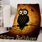 Maxbell Pet Dog Cat Mat 3D Digital Printing Blanket Cushion Pad Halloween Owl