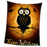 Maxbell Pet Dog Cat Mat 3D Digital Printing Blanket Cushion Pad Halloween Owl
