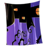 Maxbell Pet Dog Cat Mat 3D Digital Printing Blanket Cushion Pad Purple Halloween