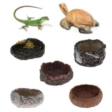 Maxbell Pet Feeder Bowl Basin Resin Non-toxic Food Water Pot for Reptile Turtle 01
