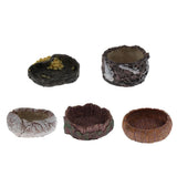 Maxbell Pet Feeder Bowl Basin Resin Non-toxic Food Water Pot for Reptile Turtle 01