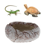 Maxbell Pet Feeder Bowl Basin Resin Non-toxic Food Water Pot for Reptile Turtle 01