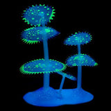 Maxbell Fish Tank Simulation Gear Coral Plant Aquarium Landscaping Ornaments Green