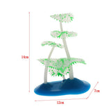 Maxbell Fish Tank Simulation Gear Coral Plant Aquarium Landscaping Ornaments Green