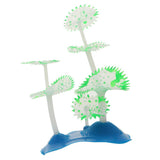 Maxbell Fish Tank Simulation Gear Coral Plant Aquarium Landscaping Ornaments Green