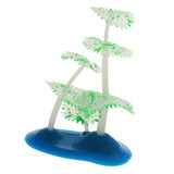 Maxbell Fish Tank Simulation Gear Coral Plant Aquarium Landscaping Ornaments Green
