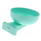 Maxbell Pet Dog Cat Bowl Hang Stationary Cage Bowl Plastic Detachable Dog Bowl Blue