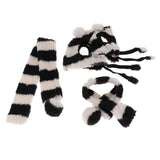 Maxbell 2PCS Pet Cat Dog Hat + Scarf Christmas Xmas Holiday Costume Apparel  Black S