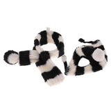 Maxbell 2PCS Pet Cat Dog Hat + Scarf Christmas Xmas Holiday Costume Apparel  Black S