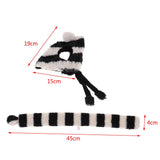 Maxbell 2PCS Pet Cat Dog Hat + Scarf Christmas Xmas Holiday Costume Apparel  Black S