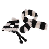 Maxbell 2PCS Pet Cat Dog Hat + Scarf Christmas Xmas Holiday Costume Apparel  Black S