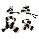 Maxbell 2PCS Pet Cat Dog Hat + Scarf Christmas Xmas Holiday Costume Apparel  Black S