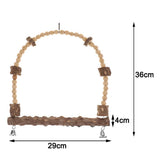 Max Pet Parrot Bird Stand Bar Swivel Ladder Swing Station Bell Cage Hanging L