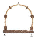 Max Pet Parrot Bird Stand Bar Swivel Ladder Swing Station Bell Cage Hanging L