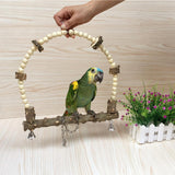 Max Pet Parrot Bird Stand Bar Swivel Ladder Swing Station Bell Cage Hanging L