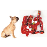 Maxbell Christmas Dog Traction Pet Triangle Chest Strap Set Outdoor Walking Red