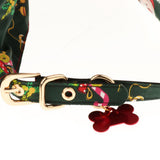 Maxbell Christmas Pet Dog Detachable Triangle Collar Saliva Towel Green Tree L