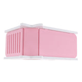 Maxbell Pet Small Animal Hideout Hamster House Wooden Hut Play Toys Chews Pink