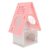 Maxbell Beautiful House Loft Cage Exercise Toy for Hamster Mice Gerbil Mouse  Pink