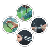 Maxbell Transparent Fish Tank Pipe Surface Skimmer Inflow Outflow Tube, Tank Mount