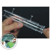 Maxbell Transparent Fish Tank Pipe Surface Skimmer Inflow Outflow Tube, Tank Mount