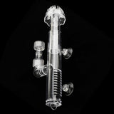 Maxbell Transparent Fish Tank Pipe Surface Skimmer Inflow Outflow Tube, Tank Mount