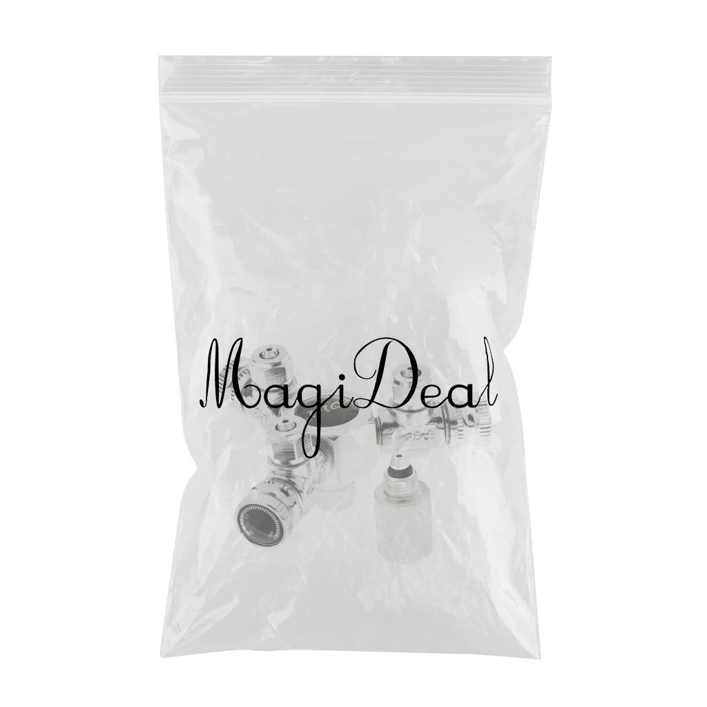 Maxbell Aquarium Tank CO2 Splitter Needle Valve Solenoid Regulator Distributor 3 Way