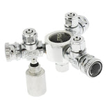 Maxbell Aquarium Tank CO2 Splitter Needle Valve Solenoid Regulator Distributor 3 Way