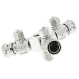 Maxbell Aquarium Tank CO2 Splitter Needle Valve Solenoid Regulator Distributor 3 Way