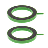 Maxbell 2Pcs Air Stone Disc Bubble Diffuser Oxygen Plate Plastic Casing Stone Green