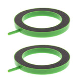Maxbell 2Pcs Air Stone Disc Bubble Diffuser Oxygen Plate Plastic Casing Stone Green