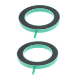 Maxbell 2Pcs Air Stone Disc Bubble Diffuser Oxygen Plate Plastic Casing Stone Green