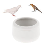 Maxbell Plastic Round Bird Parrot Aviary Pet Cage Water Food Feeder Feeding Bowl