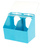 Maxbell Bird Feeding Dish Feeder Bowl Drinking Cup Parrot Cage Feeder Box 2 in 1