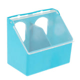 Maxbell Bird Feeding Dish Feeder Bowl Drinking Cup Parrot Cage Feeder Box 2 in 1