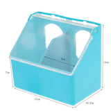 Maxbell Bird Feeding Dish Feeder Bowl Drinking Cup Parrot Cage Feeder Box 2 in 1