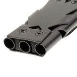 Maxbell High Decibel Stainless Steel Outdoor Emergency Survival Whistle Gray