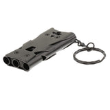 Maxbell High Decibel Stainless Steel Outdoor Emergency Survival Whistle Gray