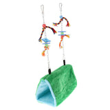 Maxbell Bird Parrot Budgie Nest Warm Suspended Hut Cage Swing Hanging Toy Medium