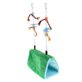 Maxbell Bird Parrot Budgie Nest Warm Suspended Hut Cage Swing Hanging Toy Medium