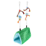 Maxbell Bird Parrot Budgie Nest Warm Suspended Hut Cage Swing Hanging Toy Medium