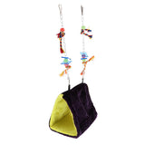 Maxbell Bird Parrot Budgie Nest Warm Suspended Hut Cage Swing Hanging Toy Large