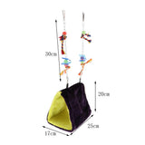 Maxbell Bird Parrot Budgie Nest Warm Suspended Hut Cage Swing Hanging Toy Large
