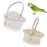 Maxbell Bird Basket Swing Cages Toys for Conure Cockatiel Parakeet  heart-shaped