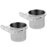 Maxbell Bird Parrot Stainless Steel Feeding Cups with Acrylic Cup Holder 7CM
