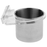 Maxbell Bird Parrot Stainless Steel Feeding Cups with Acrylic Cup Holder 7CM