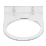 Maxbell Bird Parrot Stainless Steel Feeding Cups with Acrylic Cup Holder 10.5x8.5CM